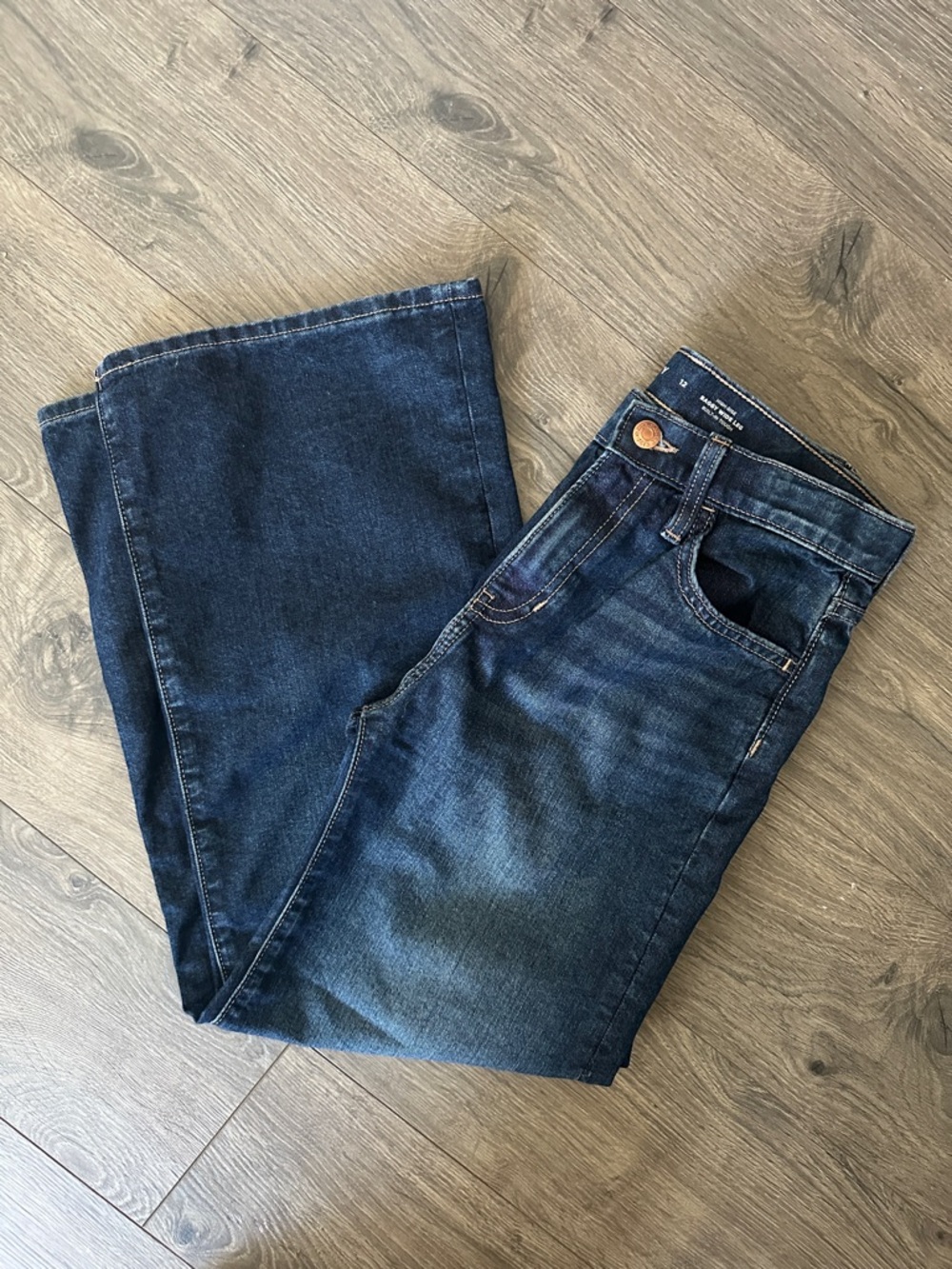 Old Navy Dark Blue Baggy Wide Leg Jeans